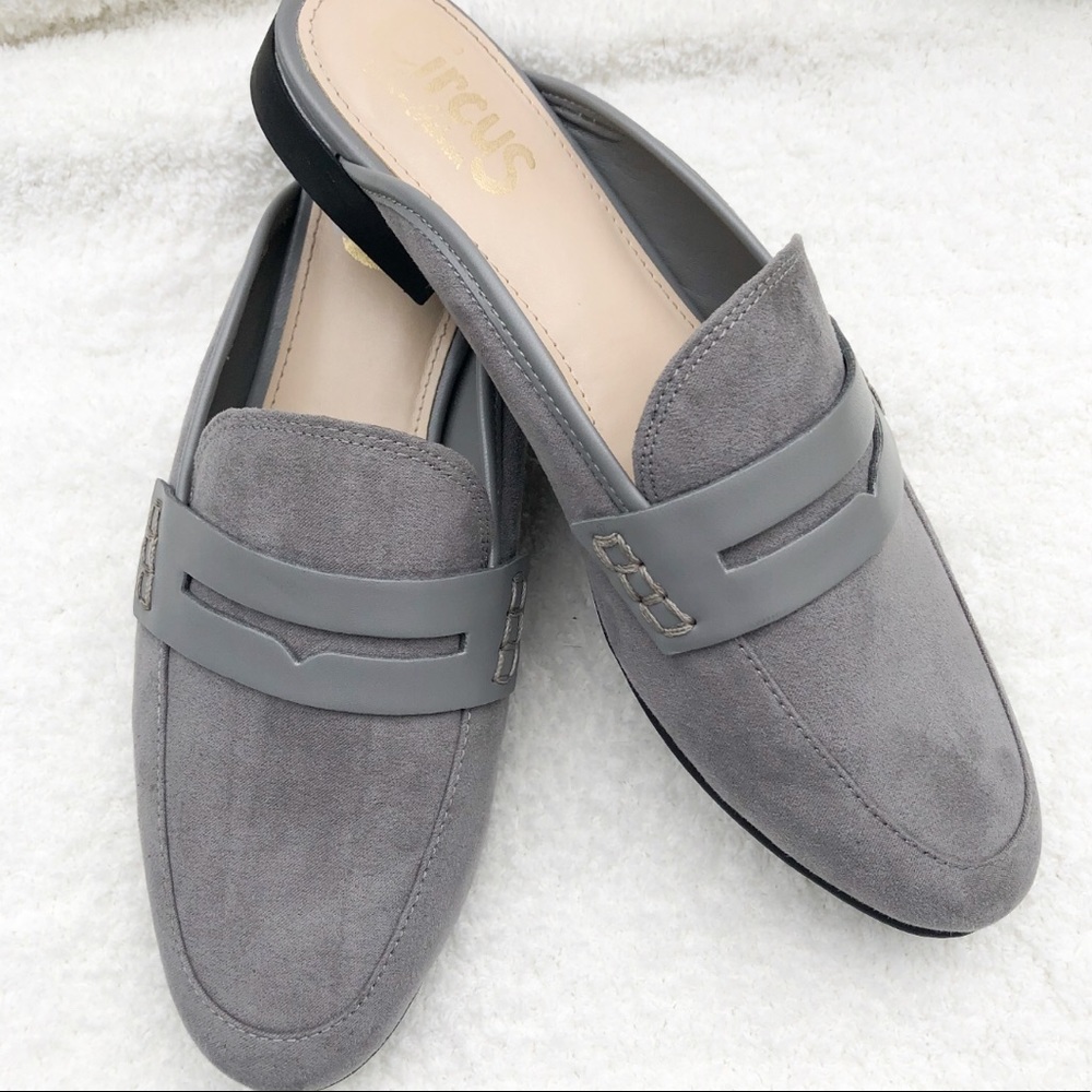 Circus by Sam Edelman Grey Slip on Mules Size 6.5